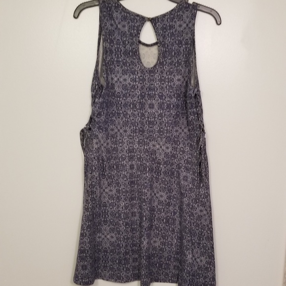 Xhilaration patterned blue dress - Picture 4 of 6